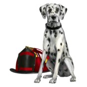 Dalmartian with Fire Helmet