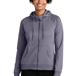 Women's Organic CVC Fleece Full Zip Hoodie