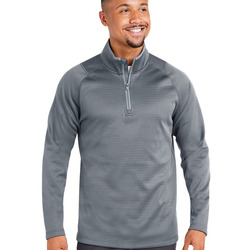 Men's Waffle Fleece Quarter-Zip Pullover