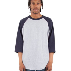 Unisex Raglan Three-Quarter Sleeve T-Shirt