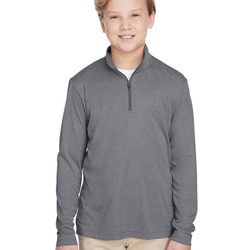 Youth Zone Sonic Heather Performance Quarter-Zip Pullover
