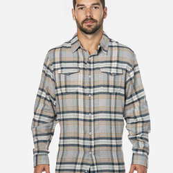 BURN ADT PLAID FLNL SHRT