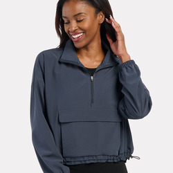 Women's Stretch Woven Quarter-Zip Pullover
