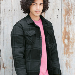Men's Quilted Flannel Shirt Jacket