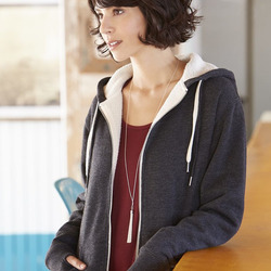 Unisex Sherpa-Lined Hooded Sweatshirt