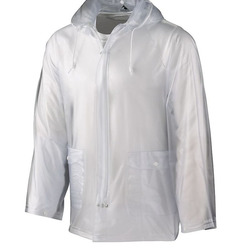 Men's Clear Hooded Rain Jacket
