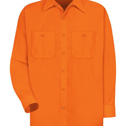 Men's Tall Enhanced Visibility Long Sleeve Work Shirt