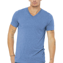 Unisex Triblend Short Sleeve V Neck Te