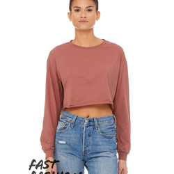 Women's FWD Fashion Crop Long Sleeve Tee