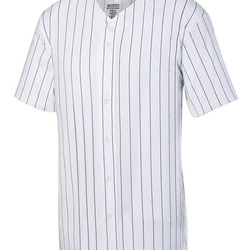 Unisex Pinstripe Full Button Baseball Jersey