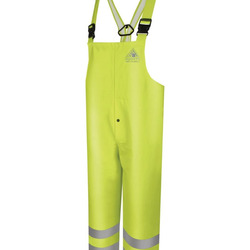 Men's Hi-Visibility Flame-Resistant Rain Bib Overall - 10 oz.