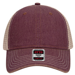 OTTO CAP 6 Panel Low Profile Mesh Back Trucker Dad Hat