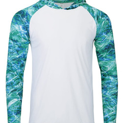 Men's Biloxi Performance Colorblocked Hooded Long Sleeve T-Shirt