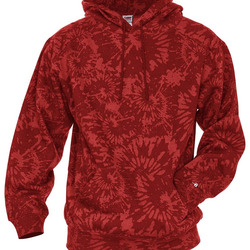 Unisex Tie-Dyed Triblend Hooded Sweatshirt