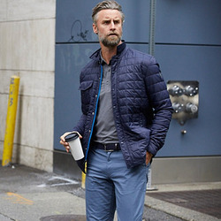 Cutter & Buck Rainier PrimaLoft Mens Eco Insulated Quilted Shirt Jacket