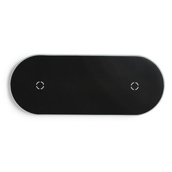 Light-Up-Your-Logo Duo Wireless Charging Pads